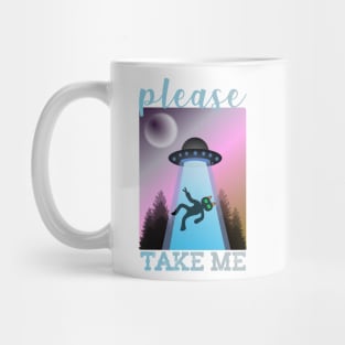 please take me Planet Funny cat Mug